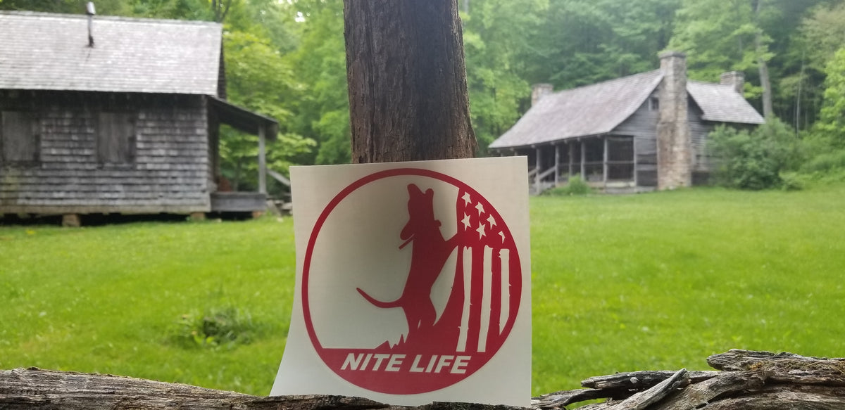 NITE LIFE DECAL RED 6 inch – Nite Life Kennel